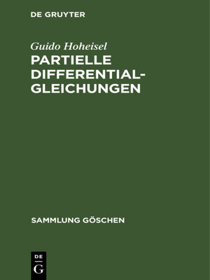 cover image of Partielle Differentialgleichungen